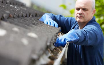 cleaning and inspecting Ash Street roofs